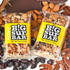 Original Big Sur Bar, yellow label, almonds, pecans, raisins, coconut, semi-sweet chocolate, honey, oatmeal. All Natural. No additives or preservatives.